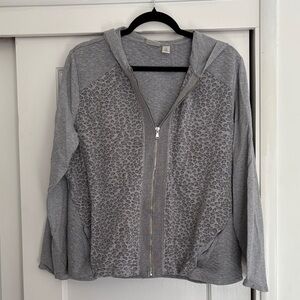 Chico's Zenergy Heather Gray Hoodie